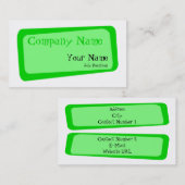 Visitekaartje Gebokst vierkant (Voorkant / Achterkant)