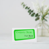 Visitekaartje Gebokst vierkant (Staand voorkant)