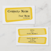 Visitekaartje Gebokst vierkant (Voorkant / Achterkant)