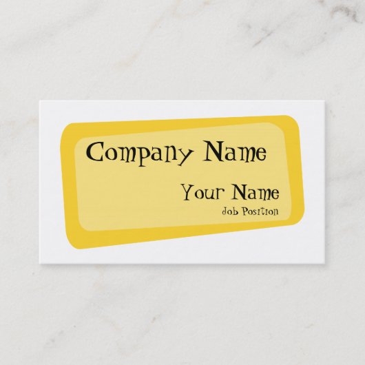 Visitekaartje Gebokst vierkant (Voorkant)