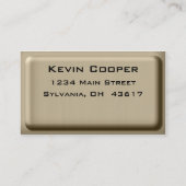 Visitekaartje geborsteld metaal (Achterkant)