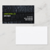 Visitekaartje gebrand hout (Voorkant / Achterkant)