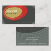 VISITEKAARTJE:: gedurfde retro rotsen L7 Visitekaartje (Voorkant / Achterkant)