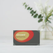 VISITEKAARTJE:: gedurfde retro rotsen L7 Visitekaartje (Staand voorkant)