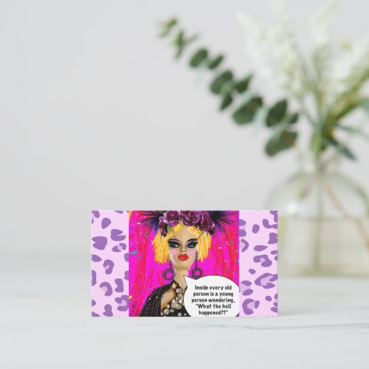 Visitekaartje-geef het uit om uw eigen infozaken t visitekaartje (Staand voorkant)