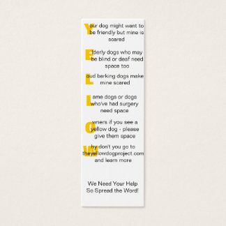 Visitekaartje "Geel"