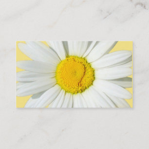 Visitekaartje Geel en Witte Daisy Floral Designer