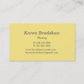 Visitekaartje Geel en Witte Daisy Floral Designer (Voorkant)