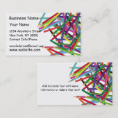 visitekaartje gekleurde pennen 2 (Voorkant / Achterkant)