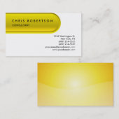 Visitekaartje gele witte Button Patroon (Voorkant / Achterkant)