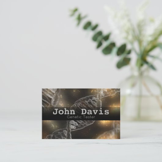 Visitekaartje Genetische tester (Staand voorkant)