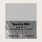 Visitekaartje, gepersonaliseerd visitekaartje (Buitenkant ongevouwen)