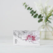 Visitekaartje geperste bladeren (Staand voorkant)