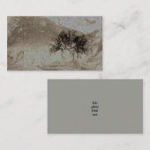 Visitekaartje geperste bladeren (Voorkant / Achterkant)