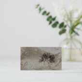 Visitekaartje geperste bladeren (Staand voorkant)