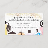 Visitekaartje geslepen flessen  (Achterkant)