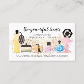 Visitekaartje geslepen flessen  (Voorkant)