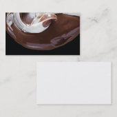 visitekaartje gesmolten chocolade (Voorkant / Achterkant)
