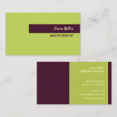 Visitekaartje, gewaagde {aanpasbare achtergrond} visitekaartje (Voorkant / Achterkant)