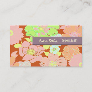 Visitekaartje, gewaagde papavers visitekaartje