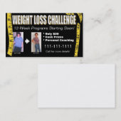 Visitekaartje gewichtsverlies (Voorkant / Achterkant)