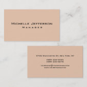 Visitekaartje gewoon woestijnvormig kleurbeheer (Voorkant / Achterkant)