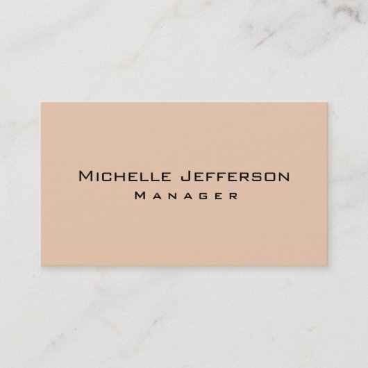 Visitekaartje gewoon woestijnvormig kleurbeheer (Voorkant)