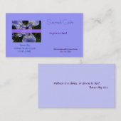 Visitekaartje gezondheid en welzijn (Voorkant / Achterkant)