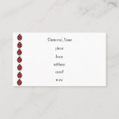 Visitekaartje Gingham Ladybug (Achterkant)