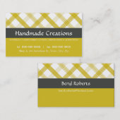 VISITEKAARTJE :: gingham pattern 10L (Voorkant / Achterkant)