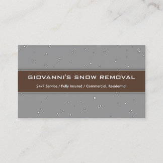 visitekaartje "Giovanni's Snow Removal"