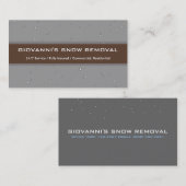 visitekaartje "Giovanni's Snow Removal" (Voorkant / Achterkant)
