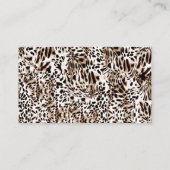 Visitekaartje Glam Chic Zebra (Achterkant)