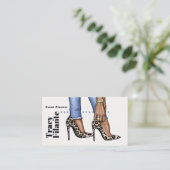 Visitekaartje Glam Chic Zebra (Staand voorkant)