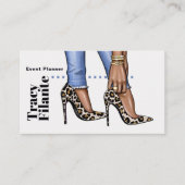 Visitekaartje Glam Chic Zebra (Voorkant)