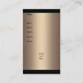 Visitekaartje Glamour Coffee (Achterkant)