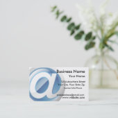 visitekaartje glanzend webpictogram (Staand voorkant)