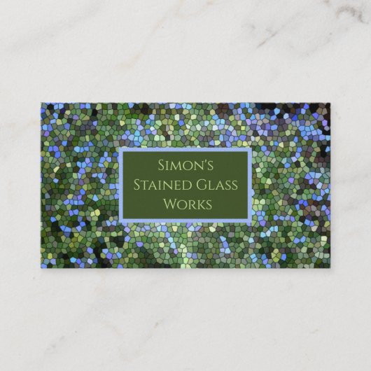 Visitekaartje, "Glas in lood" Visitekaartje (Voorkant)