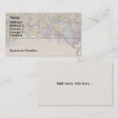 Visitekaartje Glas in lood Wisteria (Voorkant / Achterkant)