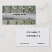 Visitekaartje glasbedrijf (Voorkant / Achterkant)