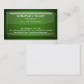 visitekaartje Glass Framework on Green Background (Voorkant / Achterkant)