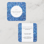 visitekaartje - Glitter Biz Blue (Voorkant / Achterkant)