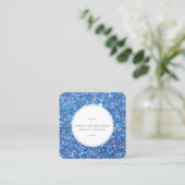 visitekaartje - Glitter Biz Blue (Staand voorkant)