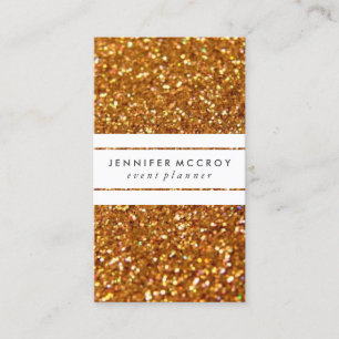 visitekaartje - Glitter Biz Gold