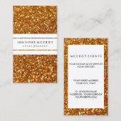 visitekaartje - Glitter Biz Gold (Voorkant / Achterkant)