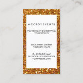 visitekaartje - Glitter Biz Gold (Achterkant)