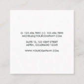 Visitekaartje Glitter Galaxy Brushstrokes (Achterkant)