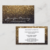 visitekaartje - Glitter Glamour Gold (Voorkant / Achterkant)