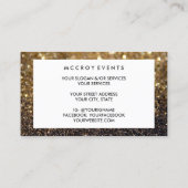 visitekaartje - Glitter Glamour Gold (Achterkant)