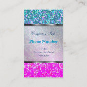visitekaartje Glitter Grafische Achtergrond (Achterkant)